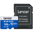 Lexar Micro SDXC BLUE PLUS UHS-I Class 10 U3 Up to 170MB:s With Adapter - 128GB 2.webp