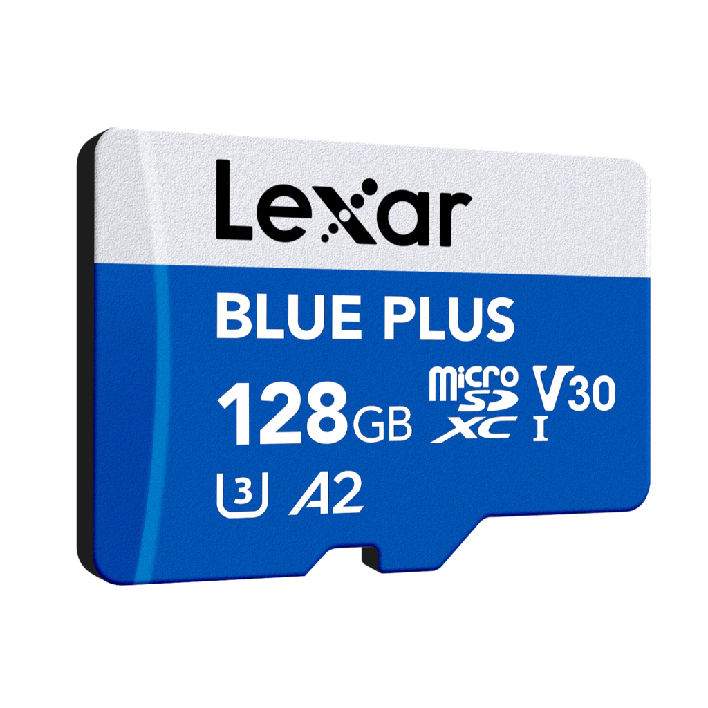 Lexar Micro SDXC BLUE PLUS UHS-I Class 10 U3 Up to 170MB:s With Adapter - 128GB3.webp
