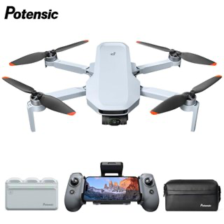Potensic ATOM 2 Drone 4K HDR Video / 8K Photo / 3-Axis Gimba / 10KM Transmission / AI Track / Vertical Shooting / AI Night Shot 