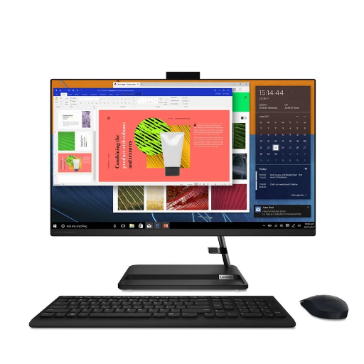 [0196802628068/0196803332766] PC LENOVO AIO 3-22IAP7 CELERON 7305 8GB SSD 256GB 21.5INCH WIN11+OHS BLACK F0GG001FID/ WHITE F0GG0023ID