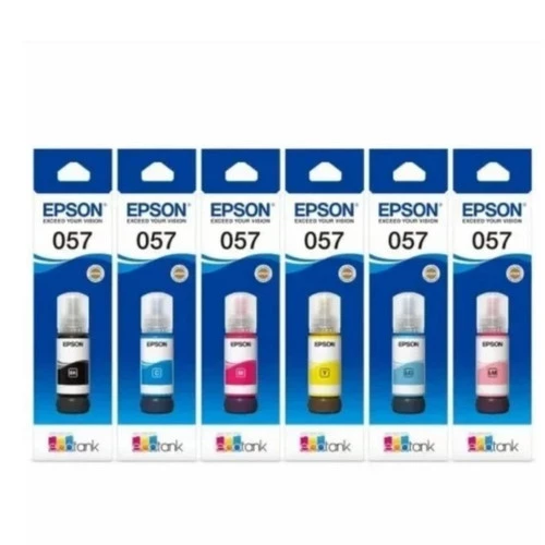TINTA EPSON 057 BLACK, CYAN, MAGENTA, YELLOW, LIGHT MAGENTA, LIGHT CYAN ORIGINAL